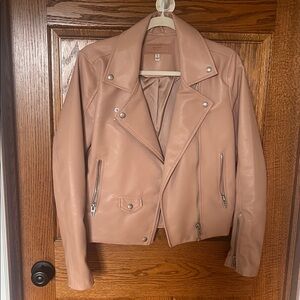Blank NYC Women's Blush Leather Jacket